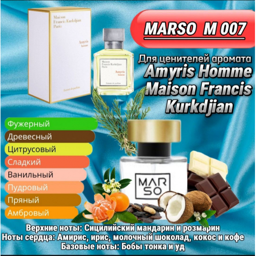 Мужской парфюм - Духи MARSO M007